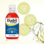 ELUDRIL CLASSIC burnos skalavimo skystis, nuo 6 m., 500 ml - privalumai
