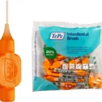 TePe labai minkšti tarpdančių šepetėliai 0,45 mm, oranžiniai, 25 vnt.